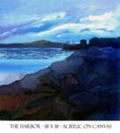 Monhegan painting - looking towards the harbor