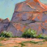 CHURCHLEY, BARBARA __
" Moab Rocks " __
9 x 12 pastel