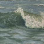 Madeira_Gayle_ "Breaking Wave in Paradise Beach " _oil_6x8
