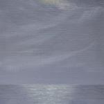 Madeira_Gayle_  "Shimmering Moonlight on the Atlantic "_oil_6x12