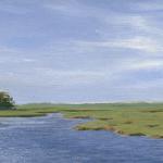 Madeira_Gayle_ " Sunset on the Marshes "_oil_7x14