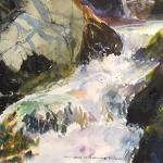 Maller  _Will  _ " Runoff at Boards Crossing _  Watercolor _  8 x 11   _ Available