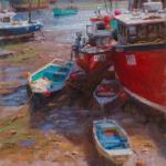 Mueller Ned_" Lowtide-Mevagissey,  England " _ 9x12 _ Sold