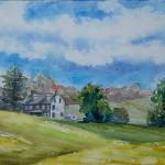 STRACK, ANNIE -
Winterthur Farmhouse -
12 x 16 watercolor