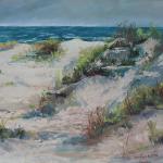 WITT, MARILYN
Indiana
"Through the Dunes"
11x14 pastel
 The Sand Dunes on South Padre Island make a great subject to paint. 