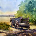 BOHLMAN, TINA
Waxahachie, Texas
"Western Transportation" - 16x16 - Watercolor