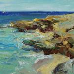 McMahon _ Kathryn _ " Wind and Sea " _ Oil  _ 11 x 14