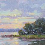 ROPER, STUART__Turkey  Cove Sunset __oil on Linen__ 8 x 10